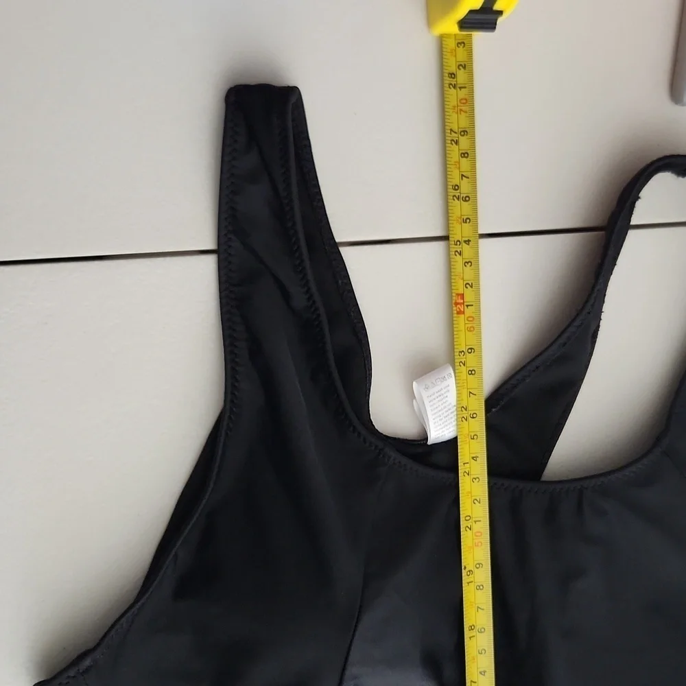 Zeraca Womens Swimsuit Shorts Size L One Piece Black Size 12 TO 14